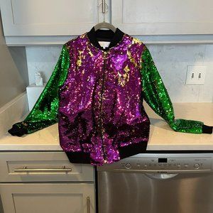 Sequin Bomber Jacket